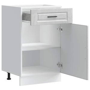 Base da Cucina Porto Grigio Cemento in Legno Multistrato 853961