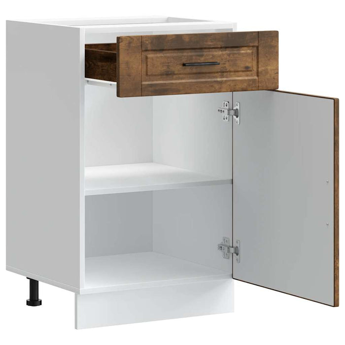 Base da Cucina Porto Rovere Fumo in Legno Multistrato