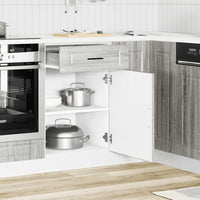 Base da Cucina Porto Grigio Sonoma in Legno Multistrato 853963