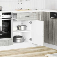 Base da Cucina-Mobile Base da Cucina Porto Grigio Sonoma in Legno Multistrato 682693