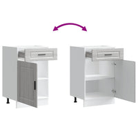 Base da Cucina Porto Grigio Sonoma in Legno Multistrato