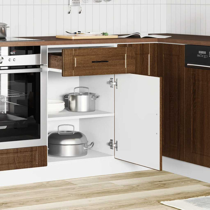 Base da Cucina Porto Rovere Marrone in Legno Multistrato 853964