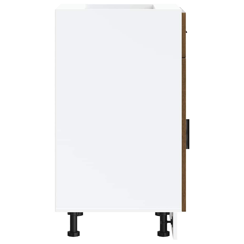 vidaXL Base da Cucina Porto Rovere Marrone in Legno Multistrato