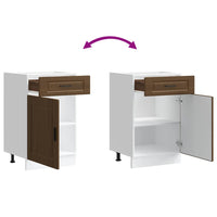 Base da Cucina Porto Rovere Marrone in Legno Multistrato 853964