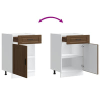 vidaXL Base da Cucina Porto Rovere Marrone in Legno Multistrato