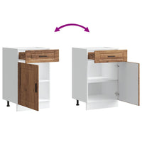 vidaXL Base da Cucina Porto Legno Antico in Legno Multistrato