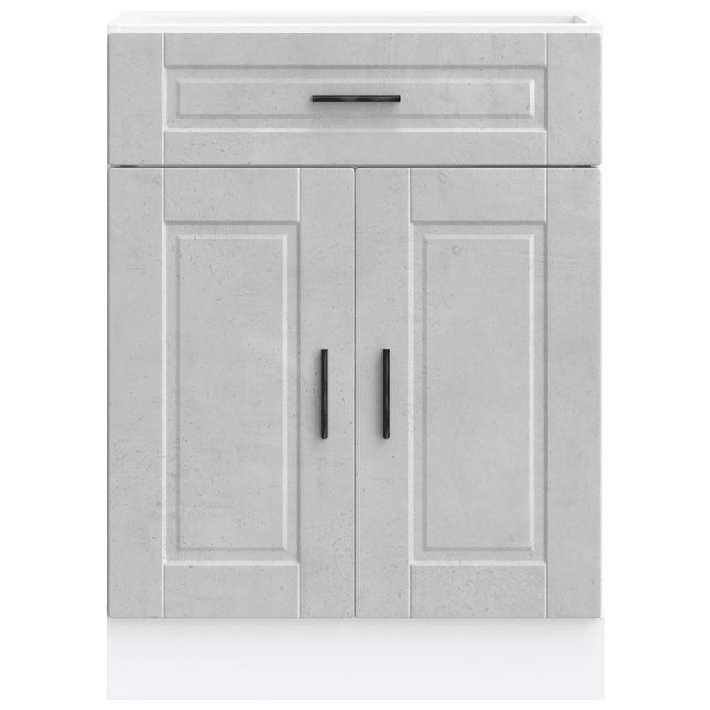 Base da Cucina Porto Grigio Cemento in Legno Multistrato 853971