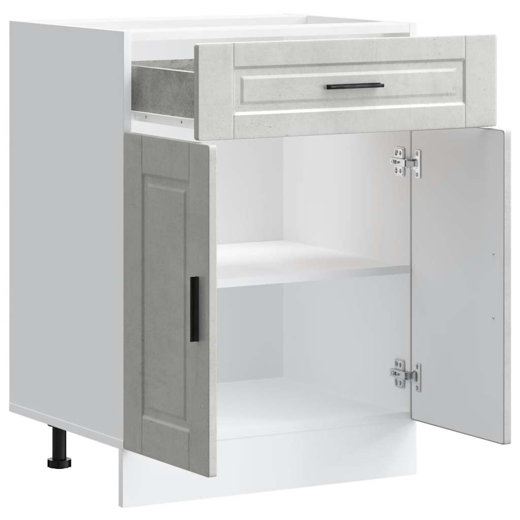 Base da Cucina Porto Grigio Cemento in Legno Multistrato 853971