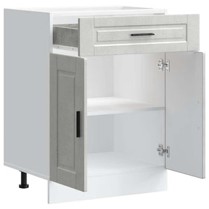 Base da Cucina Porto Grigio Cemento in Legno Multistrato 853971