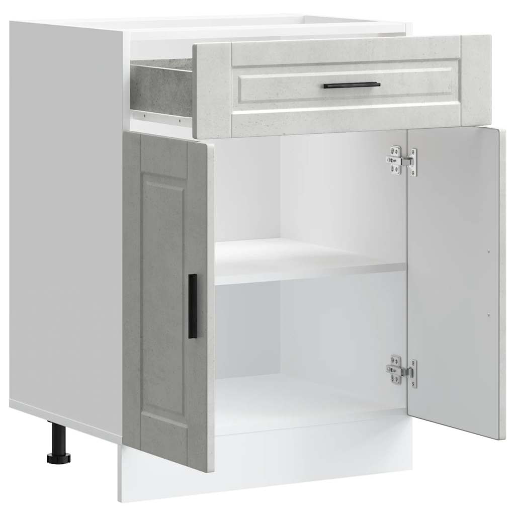 Base da Cucina-Mobile Base da Cucina Porto Grigio Cemento in Legno Multistrato 326021