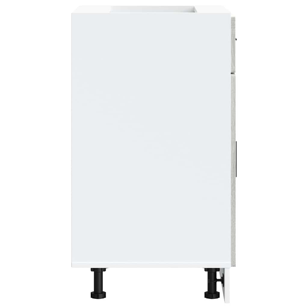 vidaXL Base da Cucina Porto Grigio Sonoma in Legno Multistrato