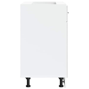 vidaXL Base da Cucina Porto Bianco Lucido in Legno Multistrato