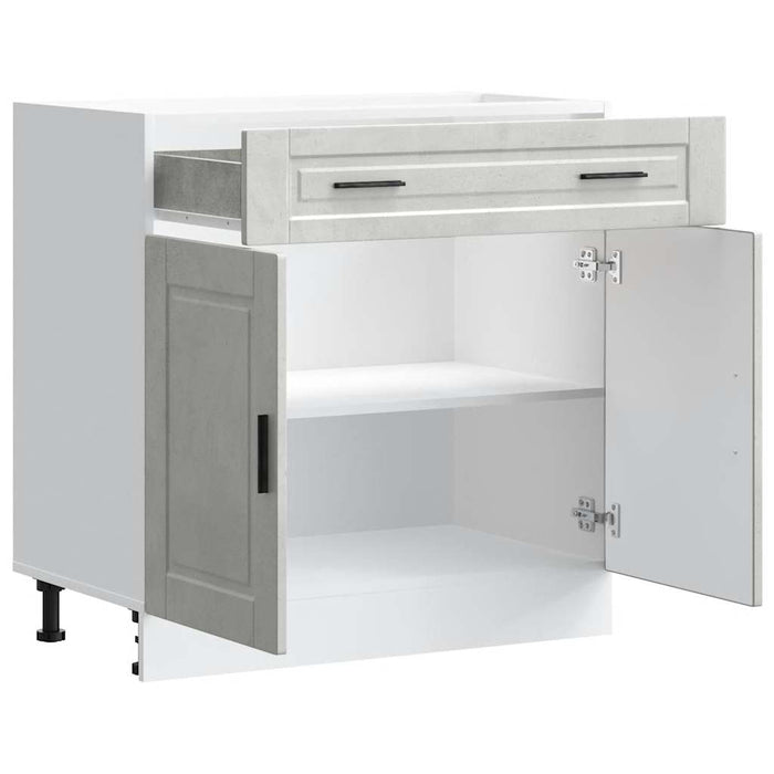 Base da Cucina Porto Grigio Cemento in Legno Multistrato 853981