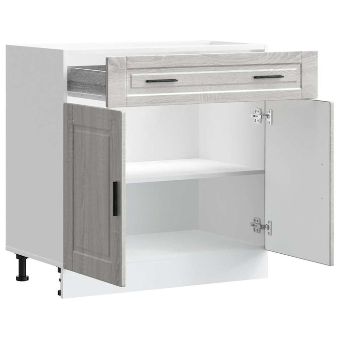 Base da Cucina Porto Grigio Sonoma in Legno Multistrato