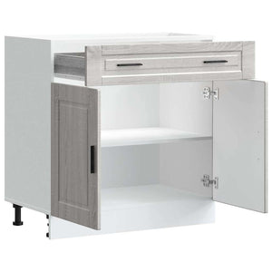 Base da Cucina-Mobile Base da Cucina Porto Grigio Sonoma in Legno Multistrato 909563