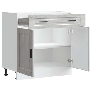 Base da Cucina Porto Grigio Sonoma in Legno Multistrato 853983