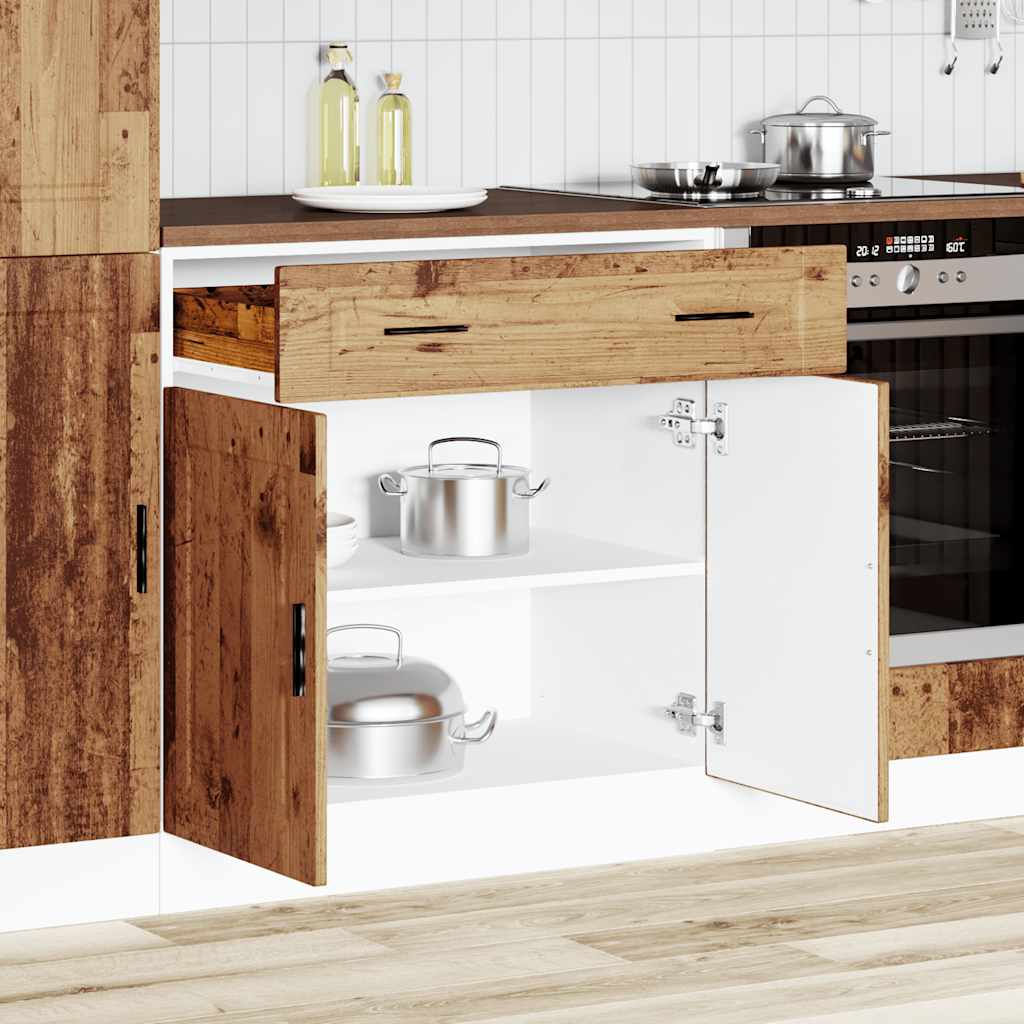 vidaXL Base da Cucina Porto Legno Antico in Legno Multistrato