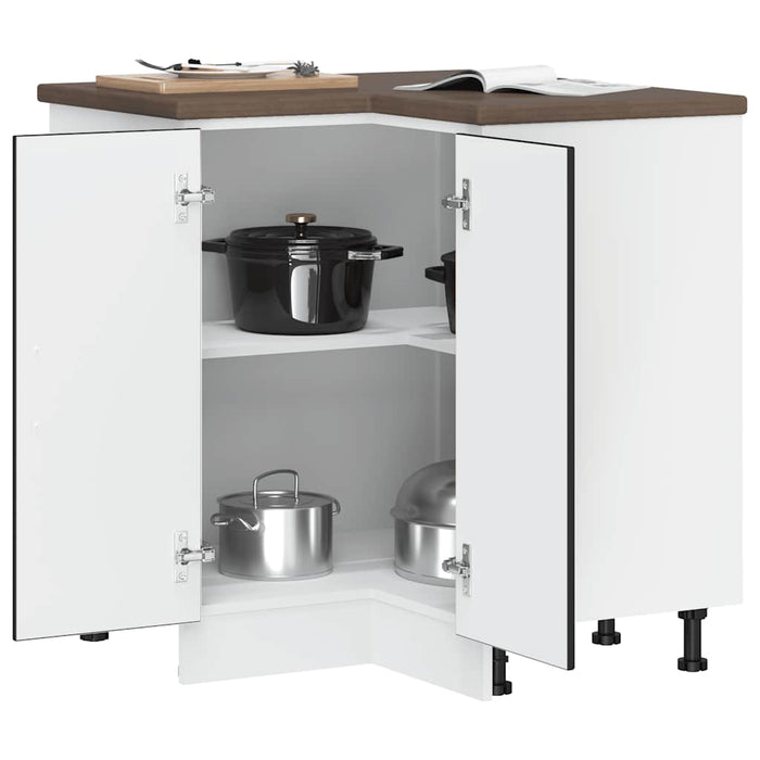 Base ad Angolo Cucina Porto Nero in Legno Multistrato 853988