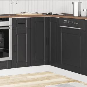 Base ad Angolo Cucina Porto Nero in Legno Multistrato 853988