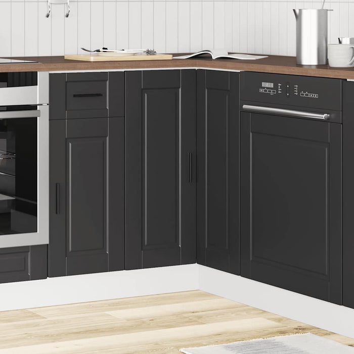 Base ad Angolo Cucina Porto Nero in Legno Multistrato 853988