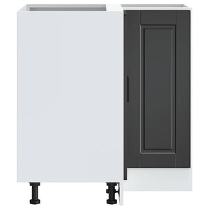 Base ad Angolo Cucina-Mobile Angolare da Cucina Porto Nero in Legno Multistrato