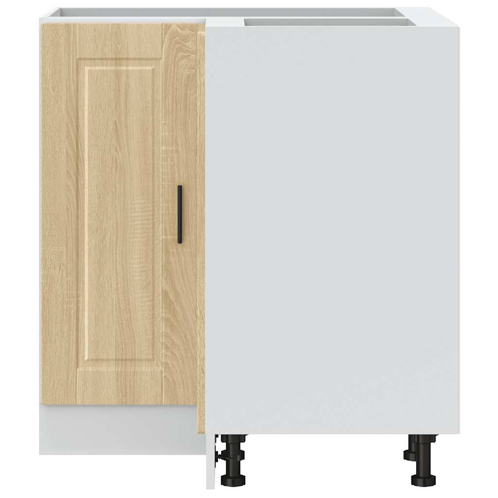 Base ad Angolo Cucina-Mobile Angolare da Cucina Porto Rovere Sonoma in Legno Multistrato