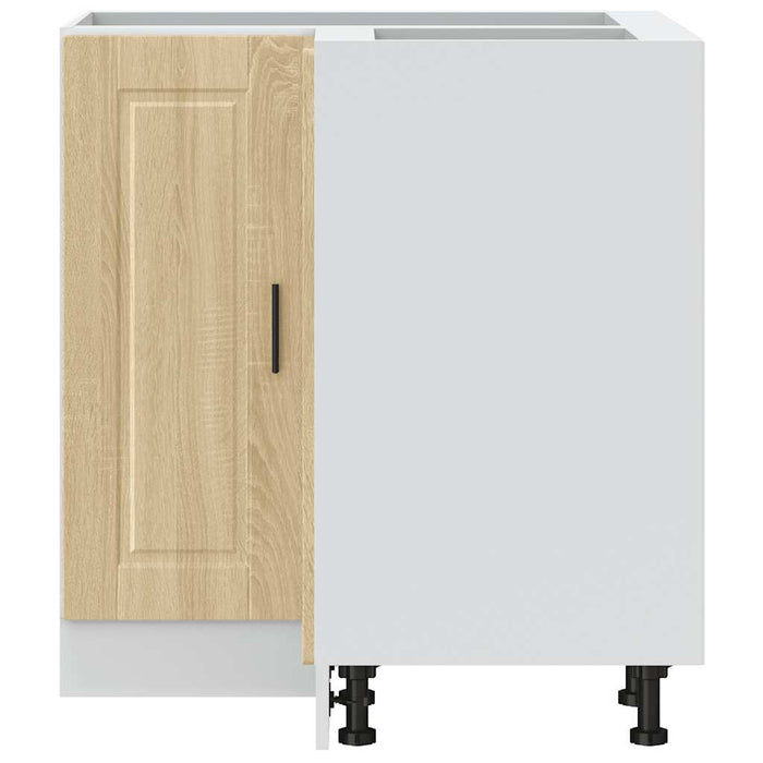 Base ad Angolo Cucina-Mobile Angolare da Cucina Porto Rovere Sonoma in Legno Multistrato