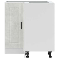 vidaXL Base ad Angolo Cucina Porto Grigio Cemento in Legno Multistrato