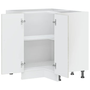 vidaXL Base ad Angolo Cucina Porto Grigio Cemento in Legno Multistrato