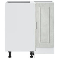 vidaXL Base ad Angolo Cucina Porto Grigio Cemento in Legno Multistrato