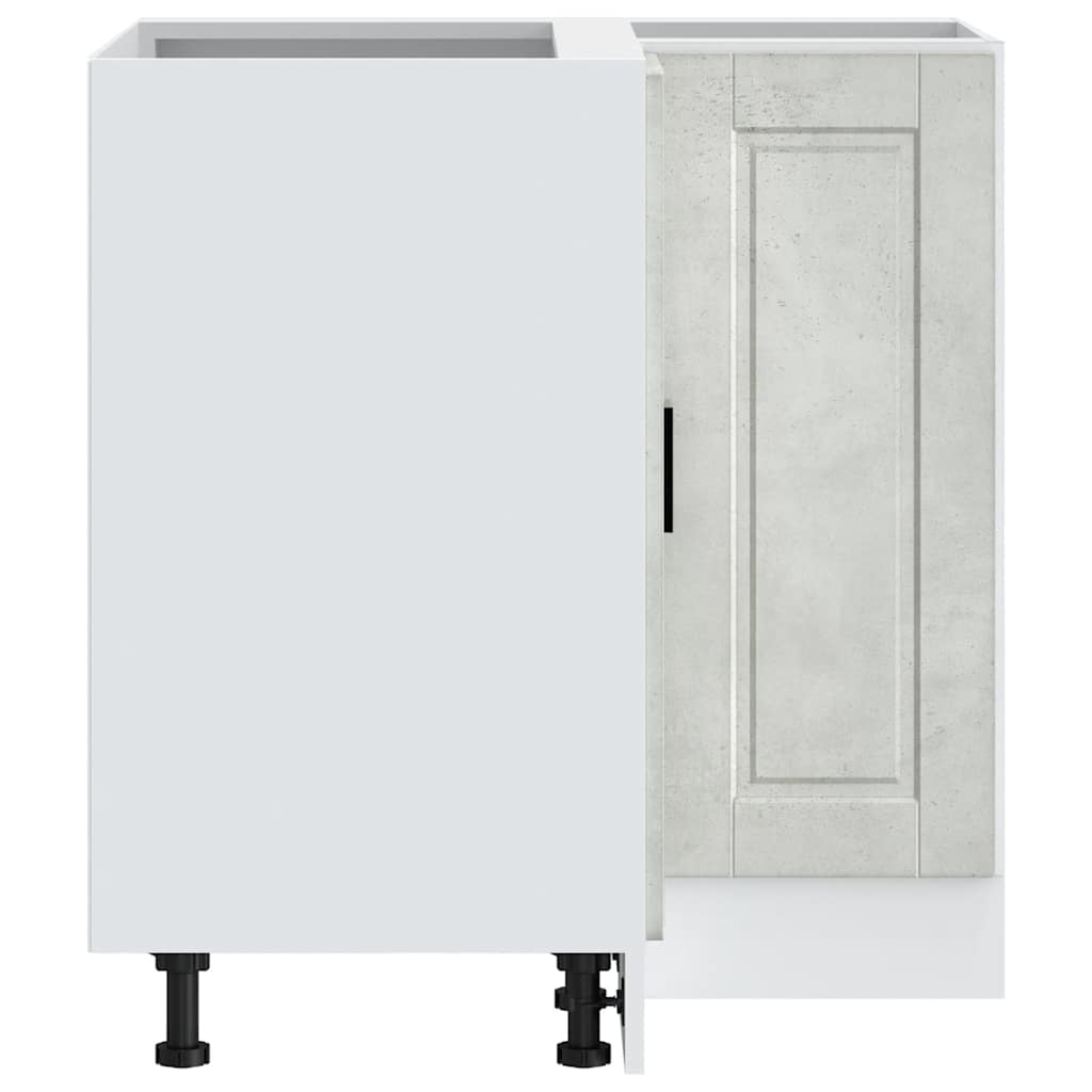 Base ad Angolo Cucina Porto Grigio Cemento in Legno Multistrato 853991