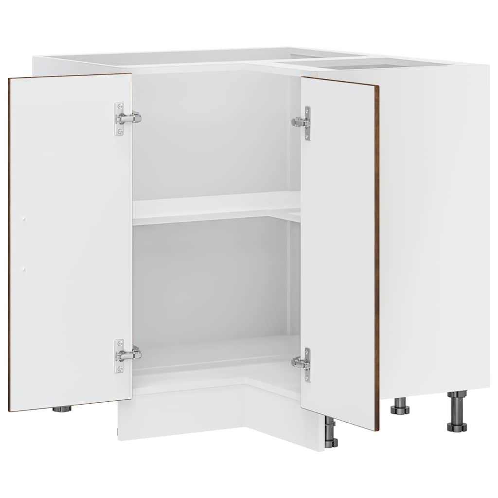 Base ad Angolo Cucina Porto Rovere Fumo in Legno Multistrato 853992