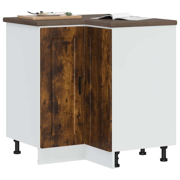 Base ad Angolo Cucina Porto Rovere Fumo in Legno Multistrato 853992