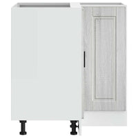 Base ad Angolo Cucina-Mobile Angolare da Cucina Porto Grigio Sonoma in Legno Multistrato