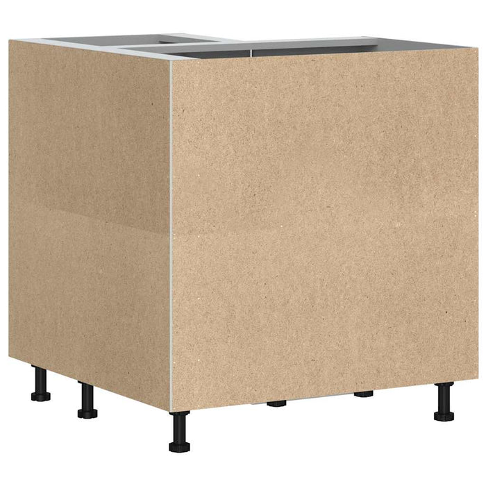 Base ad Angolo Cucina-Mobile Angolare da Cucina Porto Grigio Sonoma in Legno Multistrato