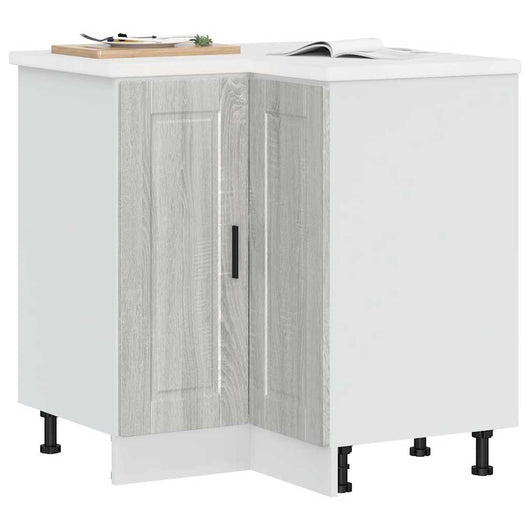 vidaXL Base ad Angolo Cucina Porto Grigio Sonoma in Legno Multistrato