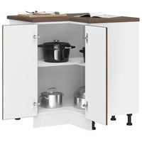 Base ad Angolo Cucina Porto Rovere Marrone in Legno Multistrato 853994
