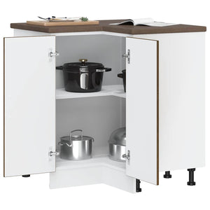 Base ad Angolo Cucina Porto Rovere Marrone in Legno Multistrato