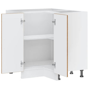 Base ad Angolo Cucina-Mobile Angolare da Cucina Porto Legno Antico in Legno Multistrato