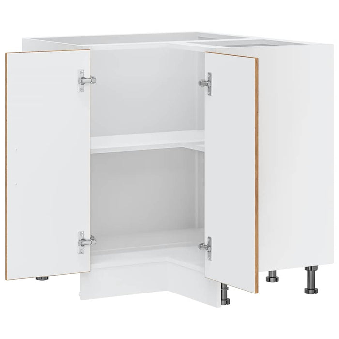 Base ad Angolo Cucina-Mobile Angolare da Cucina Porto Legno Antico in Legno Multistrato