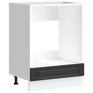 Armadio per Forno Porto Nero in Legno Multistrato 853998