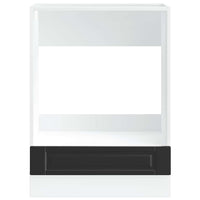 Armadio per Forno Porto Nero in Legno Multistrato 853998