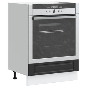 Armadio per Forno Porto Nero in Legno Multistrato 853998