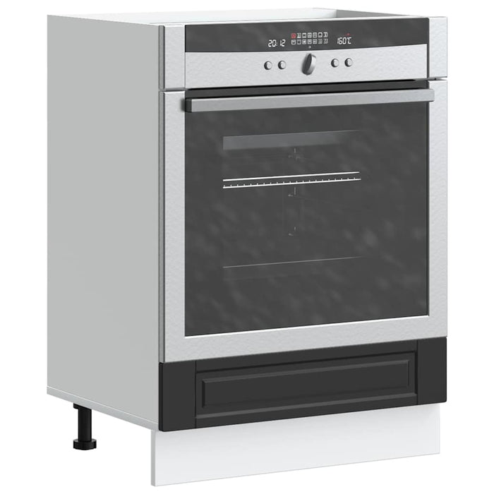 Armadio per Forno Porto Nero in Legno Multistrato 853998