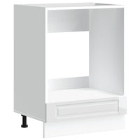 vidaXL Armadio per Forno Porto Bianco Lucido in Legno Multistrato