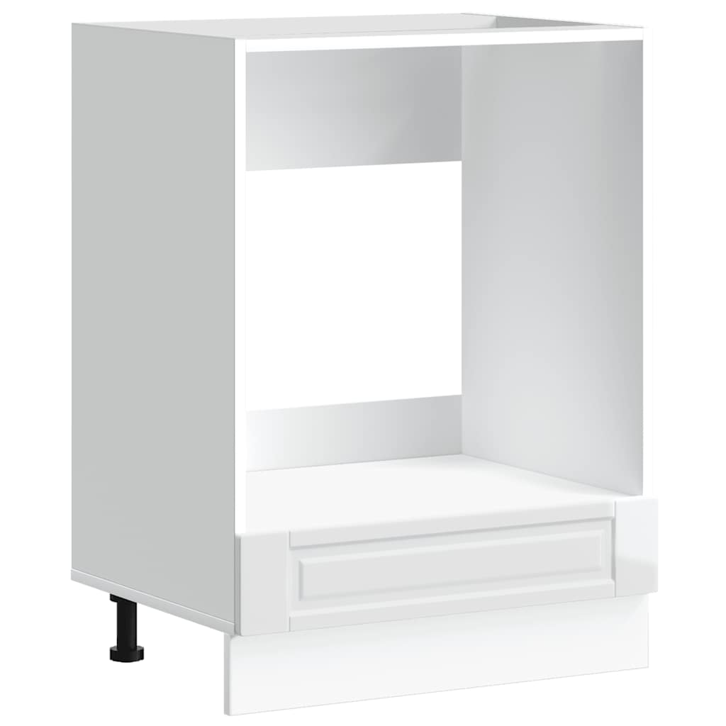 Armadio per Forno Porto Bianco Lucido in Legno Multistrato 853999