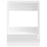 Armadio per Forno Porto Bianco Lucido in Legno Multistrato 853999