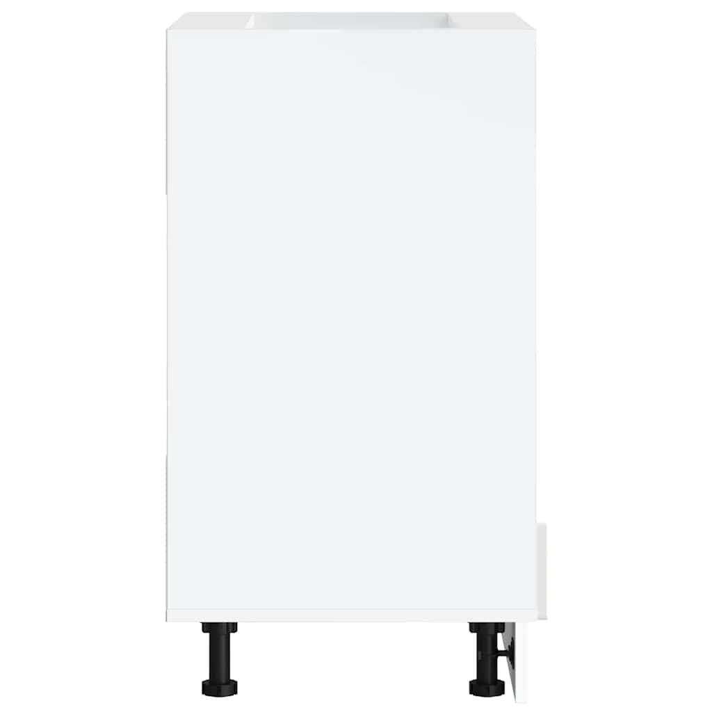 Armadio per Forno Porto Bianco Lucido in Legno Multistrato 853999