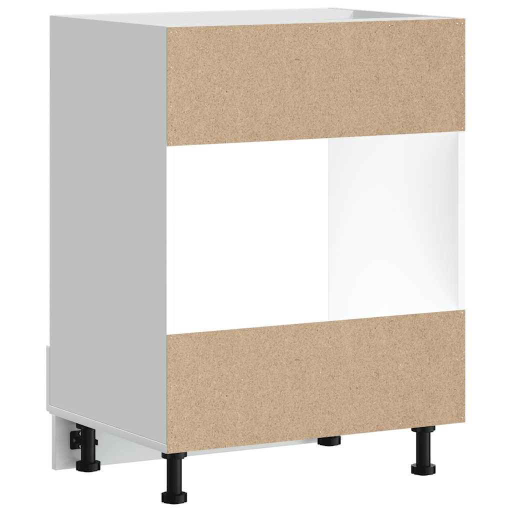 Armadio per Forno Porto Bianco Lucido in Legno Multistrato 853999