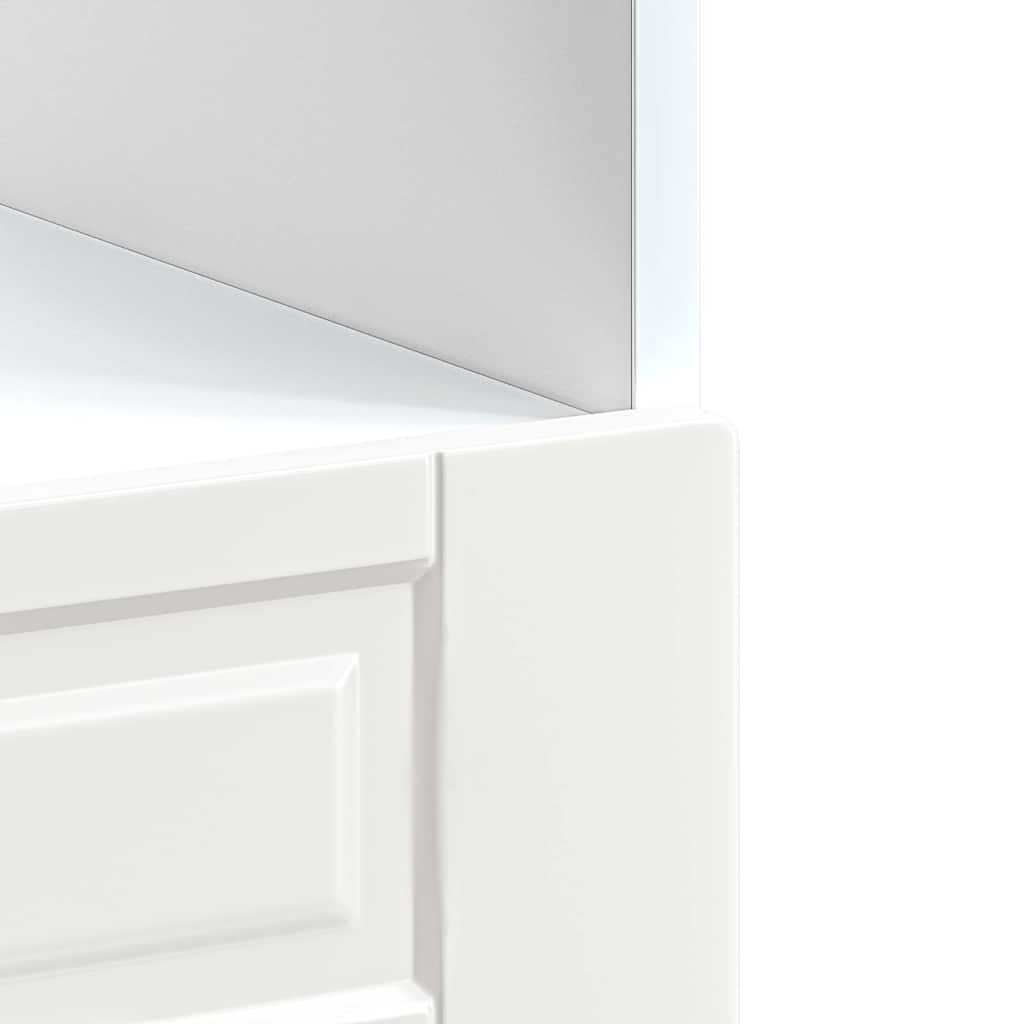 vidaXL Armadio per Forno Porto Bianco Lucido in Legno Multistrato